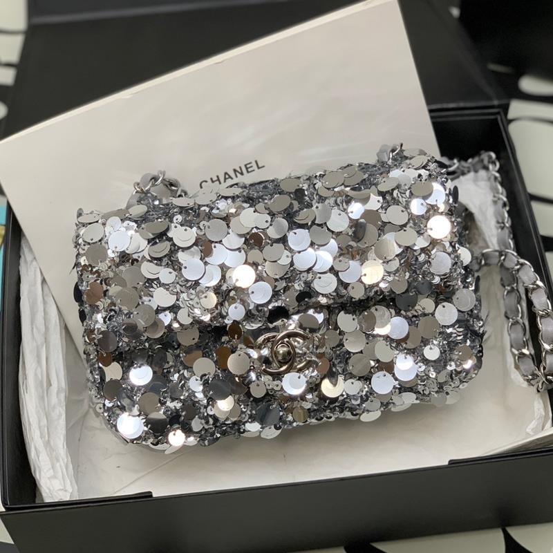 Chanel Handbags A99236 Silver